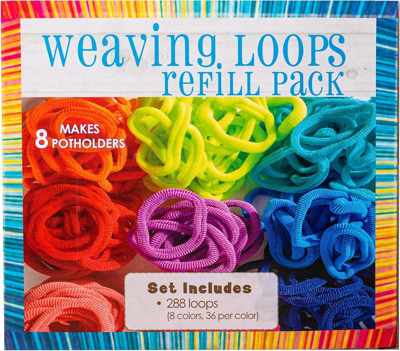 Hapinest Potholder Weaving Loom Refill Loops, Pack of 288 Loom Loops - Image 2